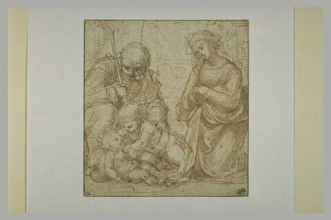 Sainte Famille avec le petit saint Jean jouant avec l'Enfant