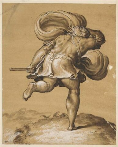 Soldat courant, vu de dos