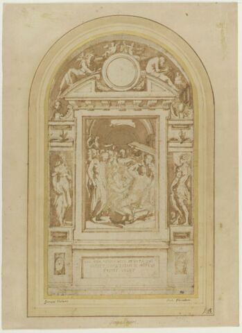 La résurrection de Lazare ; saint Georges ; sainte Mustiola