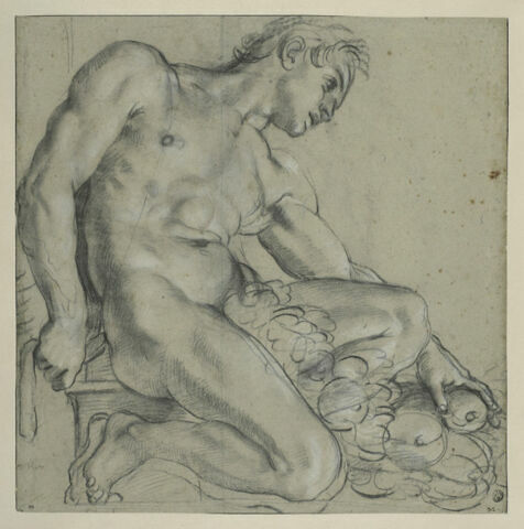 Ignudo de profil à droite