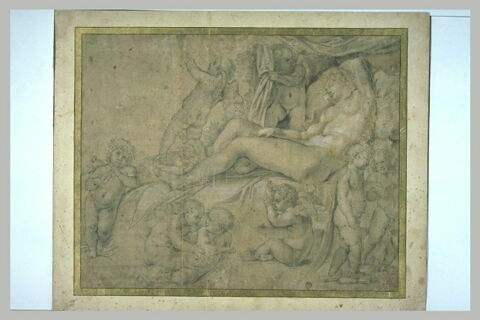 Vénus endormie et entourée d'amours
