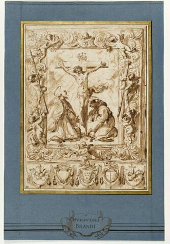 Projet de bannière : saint François et le pape  Clément I près de la Croix, image 2/3