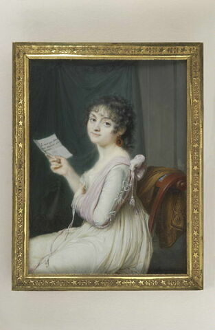 Portrait de femme vue jusqu'aux genoux, Madame Fenwick ?