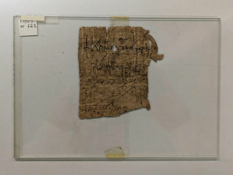 papyrus documentaire ; fragment