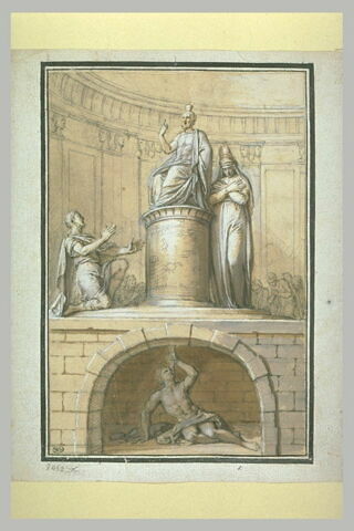 Intérieur du temple de Jupiter Sérapis, à Pompei