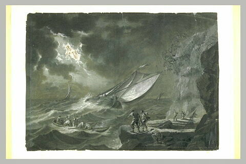 Une tempête sur la mer