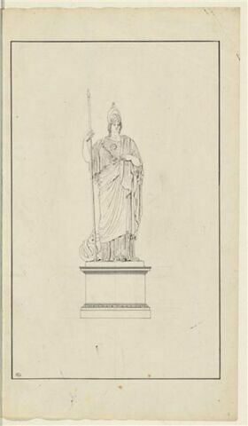 Etude d'après l'antique : Pallas Athénée