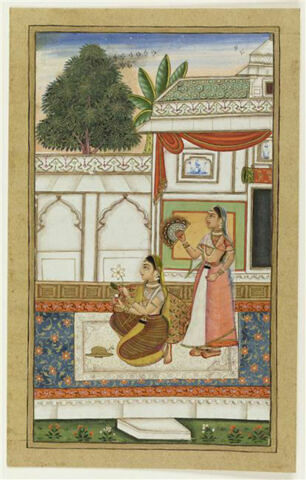 Dame indienne et sa servante